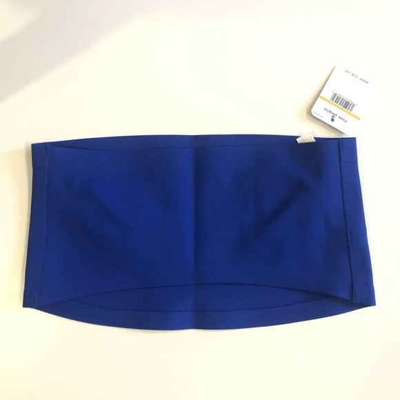 Free People Nina Bandeau Tube Top Blue NWOT - Picture 3 of 4